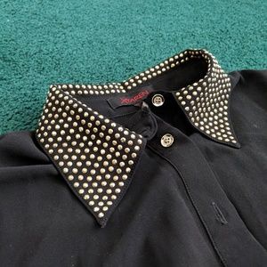 Black Sheer Sleeveless Blouse